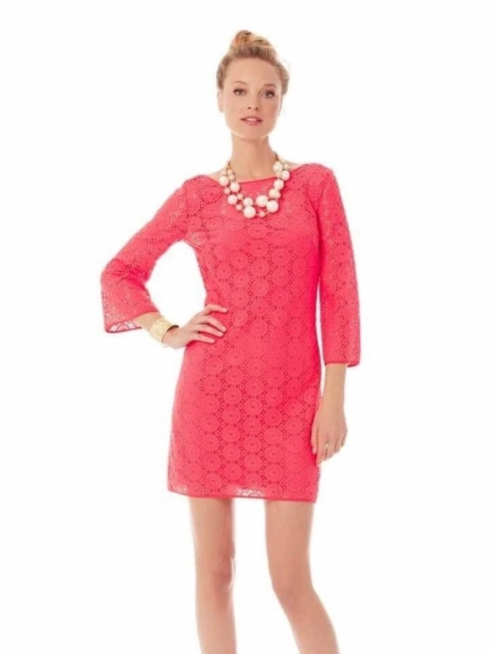 Lilly Pulitzer Topanga crochet shift dress